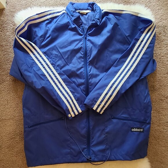 Vintage 70's Adidas Nylon 3 Stripe Windbreaker - Like New! - Picture 1 of 7